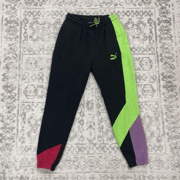 Puma Pants TFS OG Retro Sweatpants 80’ Colors Multicolor Drawstring Size Small - Picture 1 of 7